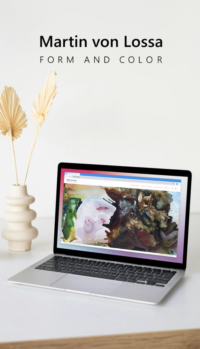 Website für Künstler Martin von Lossa